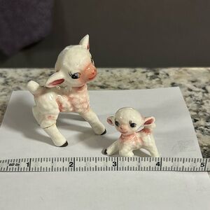 Set of ceramic lambs